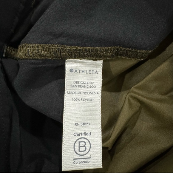 New! Athleta Radiant Jogger Pants Satin Olive Green Size 2 - Picture 6 of 12